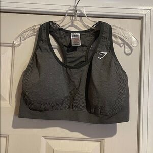 Gym shark Gray Sports Bra